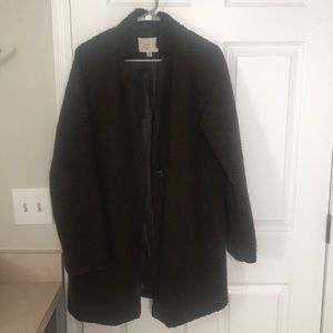 Target Dark Olive Green Sherpa Coat